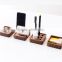 Set of 4 Modern nordic desk organizer office accessories wood mobile phone stand