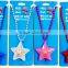 4th of july party supplies custom blinking star pedant beads flashing light up necklace for independence day