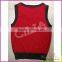 Cheap custom pretty boy 100% cotton knitting square jacquard sweater vest