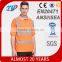 2016 High visibility safety T-shirt vest with ansi isea 107 2010 standard