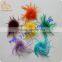 beautiful colorful ostrich feather baby powder puffs for garment