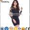 2017 Wholesale Women Long Sleeve Backless Black Party Bodycon Sexy Dress sexy lingerie
