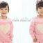 2016 Hot selling no brand name clothing set children wholesale clothes picture baby fashion autumn pajama clothing set