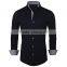 Custom wholesale pattern men's long sleeve fashion oxford shirt