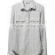 2015 Signature Lightweight Flannel Shirt, Dot blouse for girls tunics for women cotton formal dresses