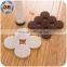 Quality Table Leg Pads Adhesive Furniture Leg Feet Non Slip Rug Felt Pads Protetcors Anti Slip Beige Mat Fittings