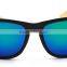 high quality cheap bamboo sunglasses PC frame AC smoke lenses sunglasses 1028