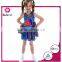 2016 new style girls costumes children sailor blue dresses for sale