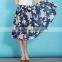 Custom Women Clothes Long Floral Printed Chiffon Skirts,New Latest Skirt Design Floral Printed LOng Skirts for Women