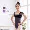 Women lace short sleeves ballet leotards