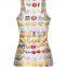Youth outdoor sports tank top custom cute gym fitness vest OEM tank top manufacturer
