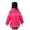 PUKR17011Rose Red Kids PU Rain Jacket Children Outdoor Windbreaker For 2-10 Y