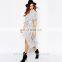 2015 New Woman Clothing Stripe Midi Shirt Dress for Women