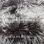 TIBETAN/MONGOLIAN LAMB FUR BLANKETS/PLATES BLACK WITH WHITE TIPS Plush Lamb Fur on Top Side