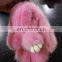 Real mink fur rabbit Keychain Cute Mink fur plush keychain