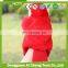 cute red parrot plush stuffed toys kids clam hand puppets