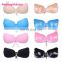 Self Adhesive Backless Strapless Pink Push Up Color Cloth Invisible Bra