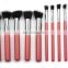 Hot selling wholesale 10 makeup brush set ten make-up brush kit colour makeup tools 5 big m 5 small brush