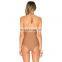 2017 high neck one piece swimsuit women swimwear mesh insert