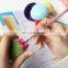 Plastic creative stationery gel pen/colorful hair ball for children study