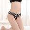 Yun Meng Ni Sexy Underwear Flower Printed Girls Briefs Soft Cotton Thongs Sexy Lingerie