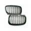 Car Kidney Grill Grille Matte Black Double Slat 2007-2013 for BMW E70 X5 E71 X6