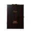 High quality elegant blue double slanted doors wooden wine packing box empty piano painted wooden box wine bottle gift box with custom logo