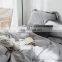 Amazon Hot Sales Home luxury bed sheet bedding set Cotton/Microfiber Green Grey bed set