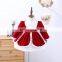 Autumn Winter Spanish Lolita Princess Velvet ball gown Dress Baby Girl Lace Stitching Birthday Party Christmas Easter