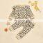 2020 kids babys leopard print set