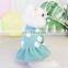 Woolen yarn pet sweater dress wholesale blank polka dot dog sweater