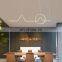 Led long dining room chandelier modern Nordic lamps creative household light luxury dining table bar chandelier