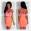 Hot Selling Hot Selling 2015 Sey V Neck Backless Bodycon Bandage Dress New Arrival Ladies Girls Knitted Elastic Elegant Designer