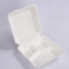 Custom size 1000ml Sugarcane pulp take Out Clamshell Boxes Hinged Food Container