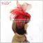 fashion red big showgirl feather carnival headdress