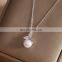 wholesale minimalist jewelry 925 sterling silver 14K gold vermeil pearl necklace for women