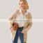 Women Twisted Cable Knit Wool Cashmere Thick Winter Cardigan Sweater