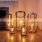 Decorative Home Wooden Steel Rechargeable Led Lantern,metal Lantern Decor On Sale