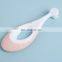 High quality 10000+ Ultra baby children and kids training toothbrush with soft bristles soft rubber ring shape child toothbrush