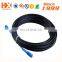 FTTH 1 2 4 Core G657A1 Fiber Optic Drop Cable Patch Cord