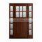 High quality prehung fiberglass exterior double solid wood front doors