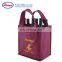 Promotional Custom Printed 6 Bottle Non Woven Wine Bags
