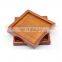 Square European Style Wood Tea Tray, Great for dinner trays