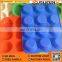 High Quality 12 Cup Tray Nonstick Silicone Cake Mold