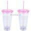 Best Led Light Plastic Double Wall Tumbler Cup Plastic Boba Bubble Tea Cups PP Smoothie Juice Cups with Lids