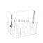 Kitchen Countertop Table Ware Organizer Clear Acrylic Cutlery Holder With Handle