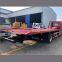 8m to 9.6m long bed FAW 4x2 hydraulic flatbed wrecker truck 10 ton 12ton