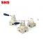 SNS 4HV series factory direct sales pneumatic manual hand perated rotary valve