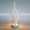 Waves Spiral LED Table Light Remote Control Warm White Dimmable Indoor LED Desk Lamp