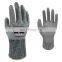 Авиационно-космическая машиностроительная промышленность. Перчатки для работы в автомобильной промышленности и мясной резке, антирезistantные, EN388 4X43C ANSI, из HPPE с покрытием PU и стекловолокном